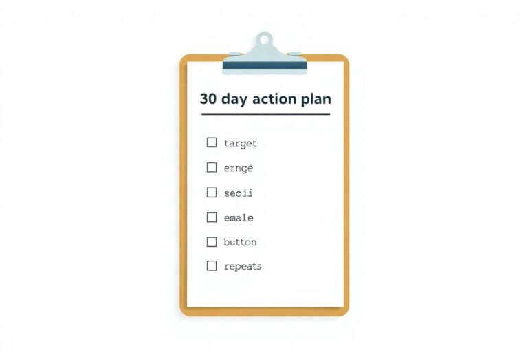 30-day checklist